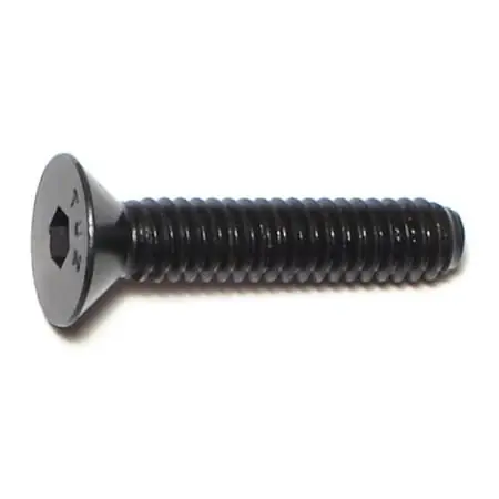 1/4-20 X 1-1/4 Black Oxide Flat Socket Cap Screws - Coarse Thread