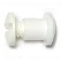 1/4 X 1/4 White Post With Screw - Durable And Versatile Fastening Solution