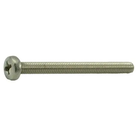 4mm-0.70 X 45mm A2 Stainless Steel Phillips Pan Head Machine Screws