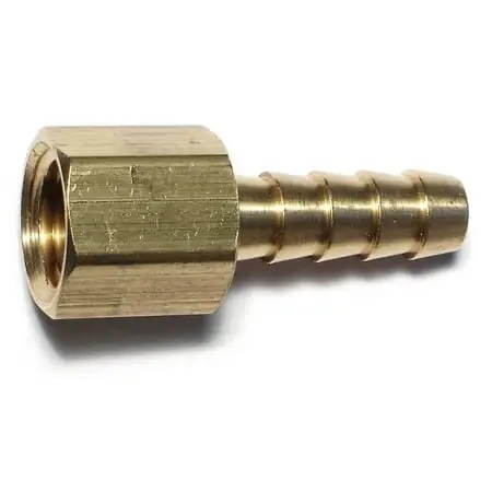 5/16 X 1/4fip Brass Female Hose Barbs (5 Pcs.)