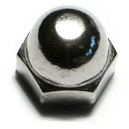 5/16 -24 18-8 Stainless Steel Fine Thread Acorn Cap Nuts (8 Pcs.)
