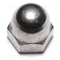1/2-20 Stainless Steel Acorn Cap Nuts - Durable Fasteners For Secure Connections