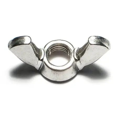 5/16 -24 X 1-1/4 18-8 Stainless Steel Fine Thread Wing Nuts (6 Pcs.)