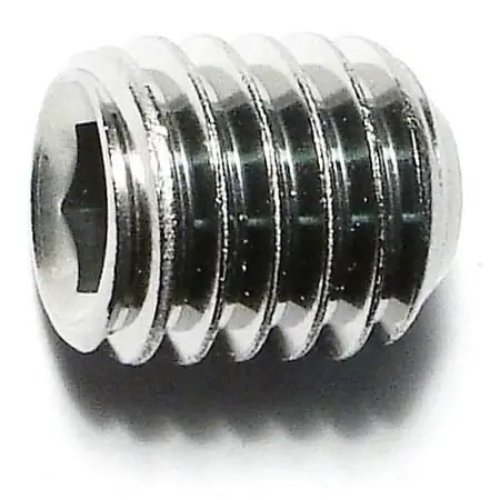 7/16 -14 X 1/2 18-8 Stainless Hex Socket Headless Set Screws (8 Pcs.)