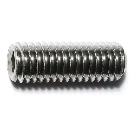 7/16 -14 X 1-1/4 18-8 Stainless Hex Socket Headless Set Screws (5 Pcs.)