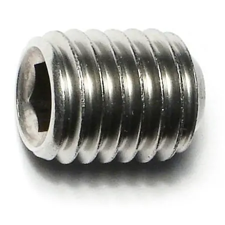 1/2 -13 X 5/8 18-8 Stainless Hex Socket Headless Set Screws (6 Pcs.)