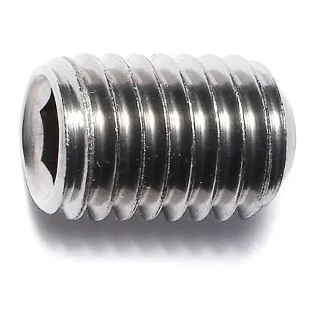 1/2 -13 X 3/4 18-8 Stainless Hex Socket Headless Set Screws (5 Pcs.)