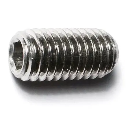 1/2 -13 X 1 18-8 Stainless Hex Socket Headless Set Screws (4 Pcs.)