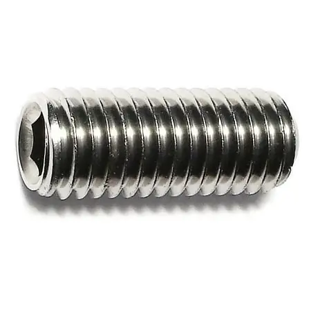 1/2 -13 X 1-1/4 18-8 Stainless Hex Socket Headless Set Screws (3 Pcs.)