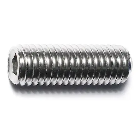 1/2 -13 X 1-1/2 18-8 Stainless Hex Socket Headless Set Screws (2 Pcs.)