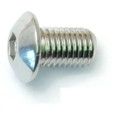 5/16 -24 X 1/2 Polished 18-8 Stainless Button Head Socket Cap Screws (8 Pcs.)