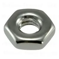 8-32 Polished Stainless Steel Grade 5 Coarse Hex Nuts - Durable Fasteners
