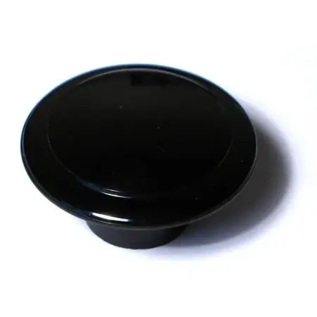 10-24 X 1-1/2 Black Heat Resistant Plastic Round Knobs (5 Pcs.)