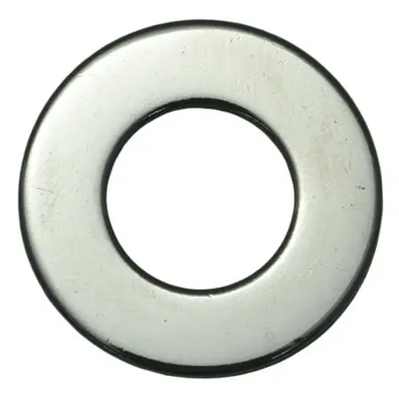 7/16 X 15/32 X 59/64 Chrome Grade 2 Sae Flat Washers Flwsrs-154 (10 Pcs.)