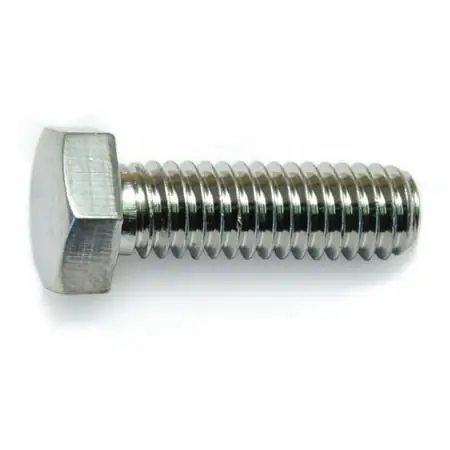 5/16 -18 X 1 Polished 18-8 Stainless Hex Cap Screws (6 Pcs.)
