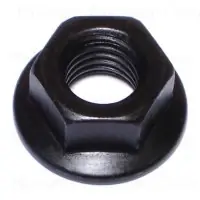 12mm-1.75 Black Phosphate Coarse Flange Nuts - Durable Fasteners For Various Applications