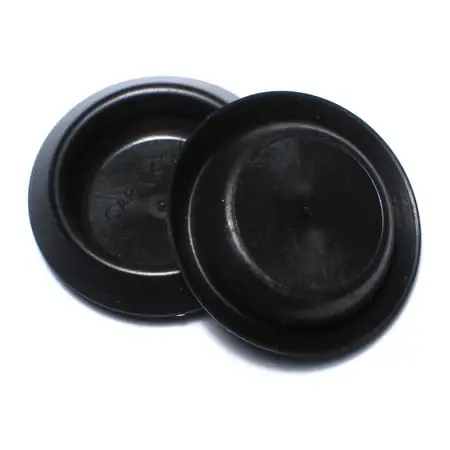 1-1/8 Black Plastic Round Head Sheet Metal Plugs Hprbp-051 (4 Pcs.)