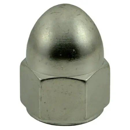 5/8 -18 Polished 18-8 Stainless Steel Fine Thread Acorn Nuts (3 Pcs.)