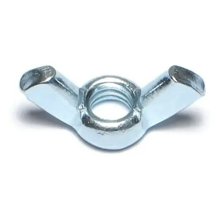 5/16-18 Zinc Plated Steel Cold Forged Wing Nuts - 1-1/4 Inch