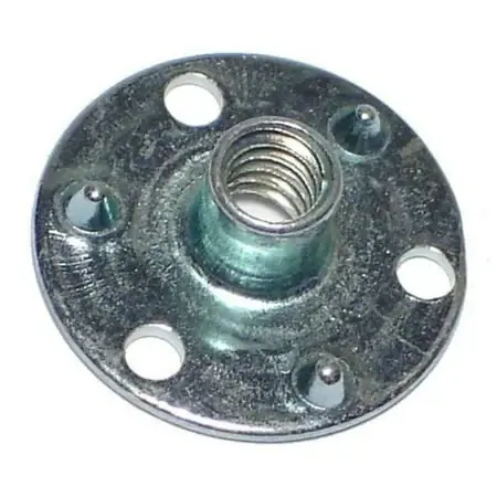 8-32 X 1/4 Zinc Brad Hole Tee Nuts Tns-053 (16 Pcs.)