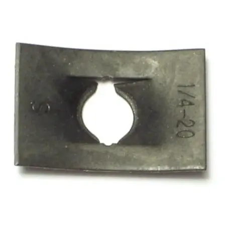 1/4-20 Zinc Plated Steel Coarse Thread Flat Speed Nuts - Sprnt-143