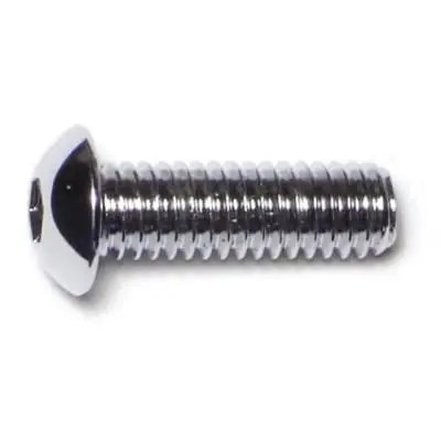 5/16 -18 X 1 Chrome Grade 8 Button Socket Cap Screws Scsbs8-132 (10 Pcs.)