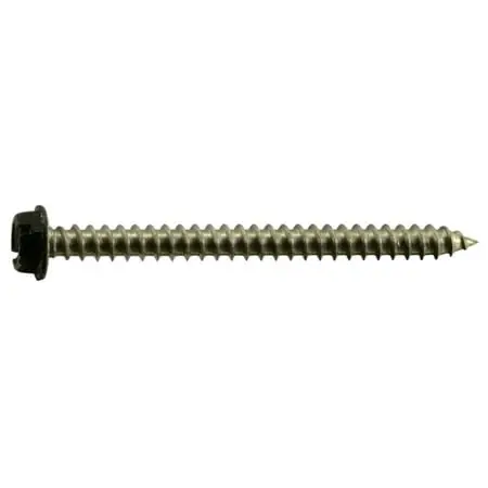 8 X 2 Stainless Steel Black Hex Head Sheet Metal Screws - Durable And Versatile Fasteners