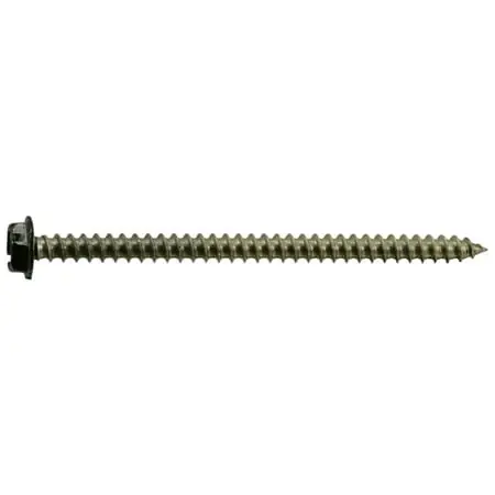 10 X 3 Stainless Steel Black Hex Head Sheet Metal Screws - Durable And Versatile Fasteners
