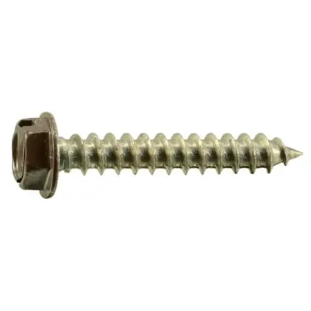 8 X 1 Stainless Steel Brown Hex Head Sheet Metal Screws - Durable And Versatile Fasteners