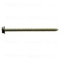 10 X 3 Stainless Steel Brown Hex Head Sheet Metal Screws - Durable Fasteners For Various Applications