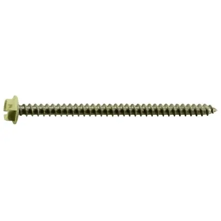 10 X 3 Stainless Steel Hex Head Sheet Metal Screws - Beige Finish