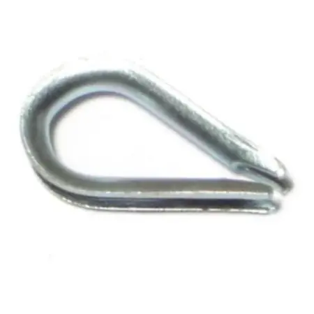 3/64 Zinc Plated Steel Cable Thimbles Cts-133 (15 Pcs.)