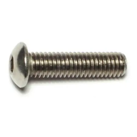 3/8 -16 X 1-1/2 18-8 Stainless Button Socket Cap Screws Scsbss-225 (6 Pcs.)