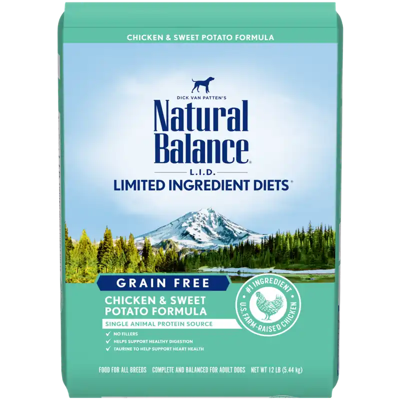 L.i.d. Limited Ingredient Diets Grain Free Chicken & Sweet Potato Dry Dog Food, 24 Lbs.