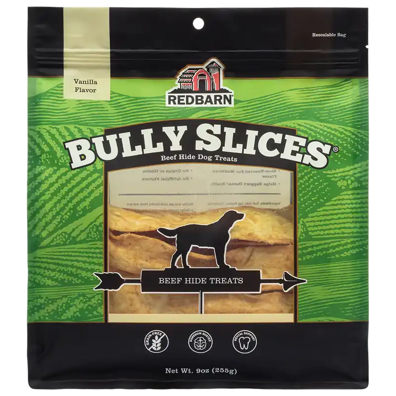 Natural Vanilla Bully Slices Dog Treats 9 Oz - Coated Cow Ears