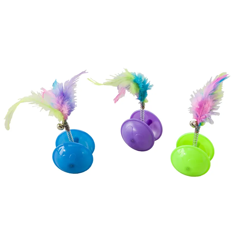 Ethical Cat 52046 Tie Dye Roller Ball & Feathers Catnip - 6 In.