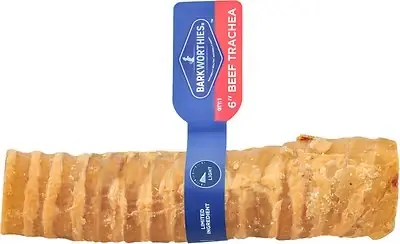 6-inch All-natural Beef Trachea Dog Chew For Healthy Joints