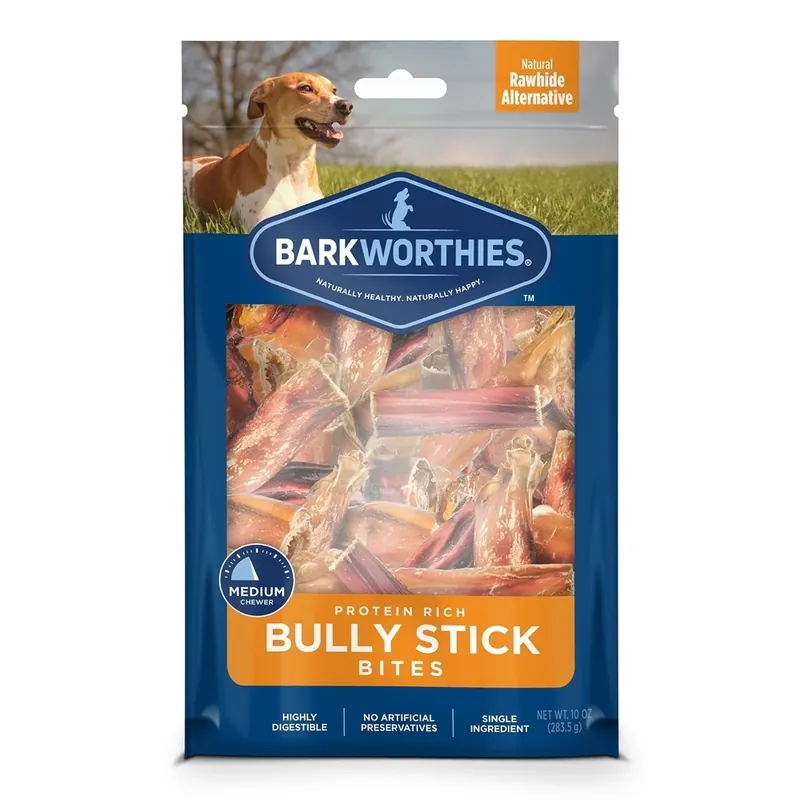 Bully Stick Bites Dog Chews, 16 Ounce Bag - Grain-free Treats