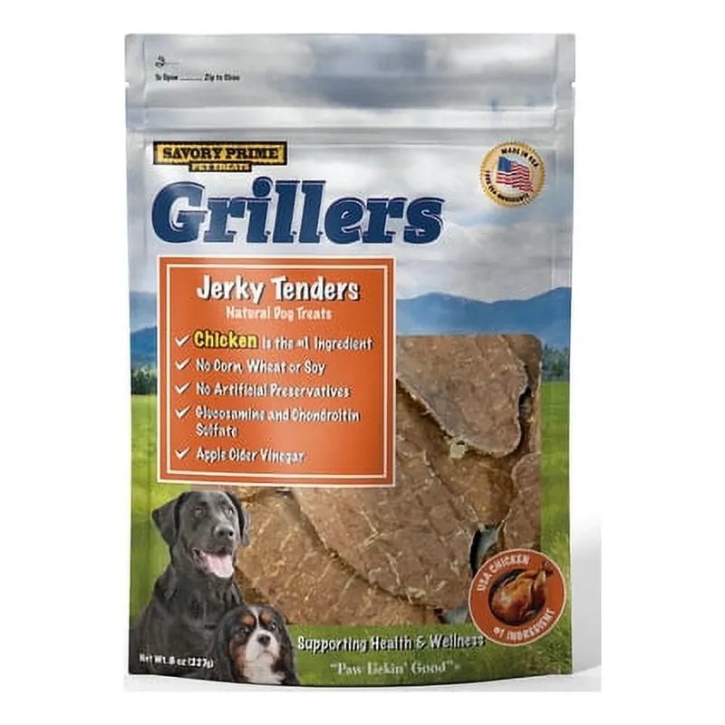 Grillers Chicken Grain Free Jerky Tenders For Dogs 8 Oz