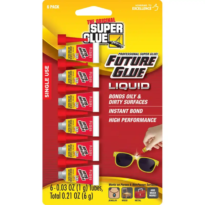 High Strength Cyanoacrylate All Purpose Super Glue 6 Pk