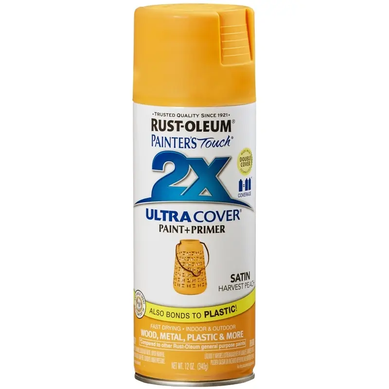 Painter‘s Touch Satin Harvest Peach Paint+primer Spray Paint 12 Oz