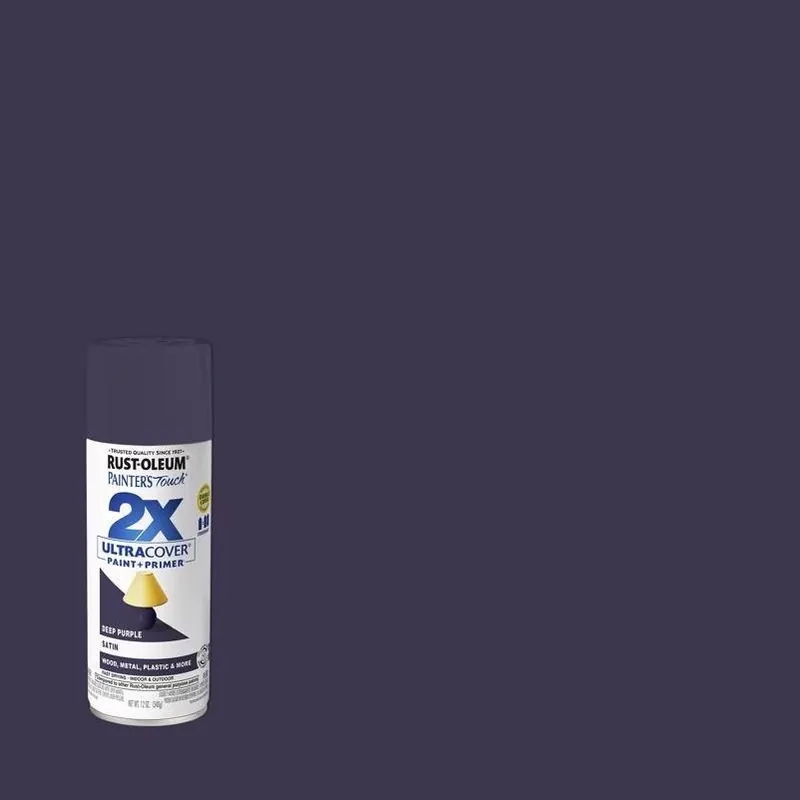 Rust‑oleum Painter’s Touch Deep Purple Satin Spray Paint – 12 oz Multi‑surface Primer & Paint
