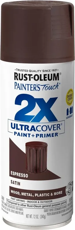 Painter‘s Touch 2x Spray Paint, Satin Espresso, 12-oz.