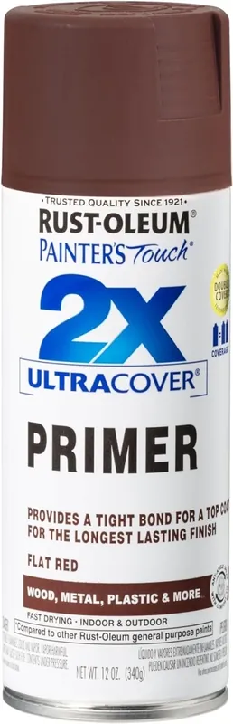 Painter‘s Touch 2x Spray Primer, Flat Red, 12-oz.