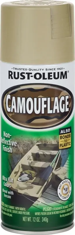 Spray Paint, Camouflage Sand, 12-oz.