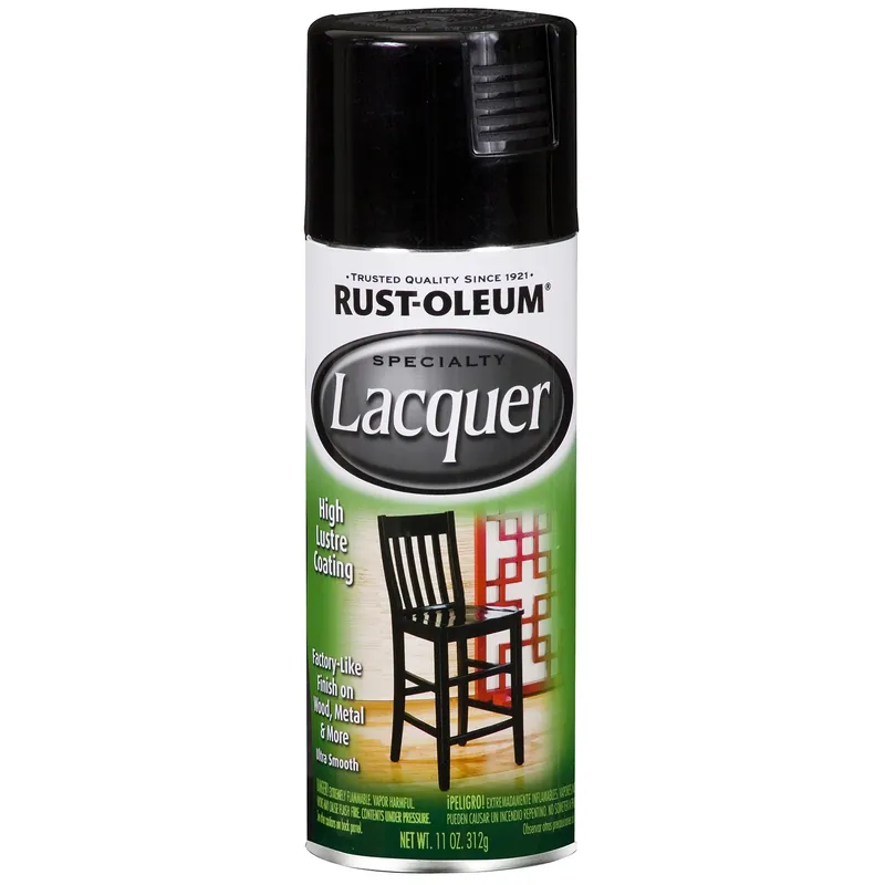 Specialty Lacquer Spray Paint, Black Gloss, 11-oz.