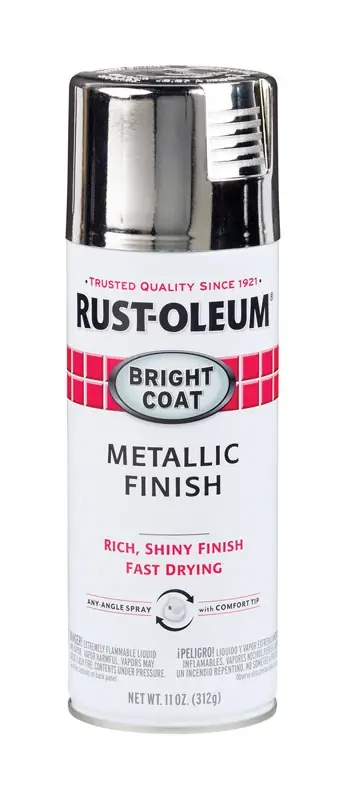 Metallic Spray Paint, Chrome, 11-oz.