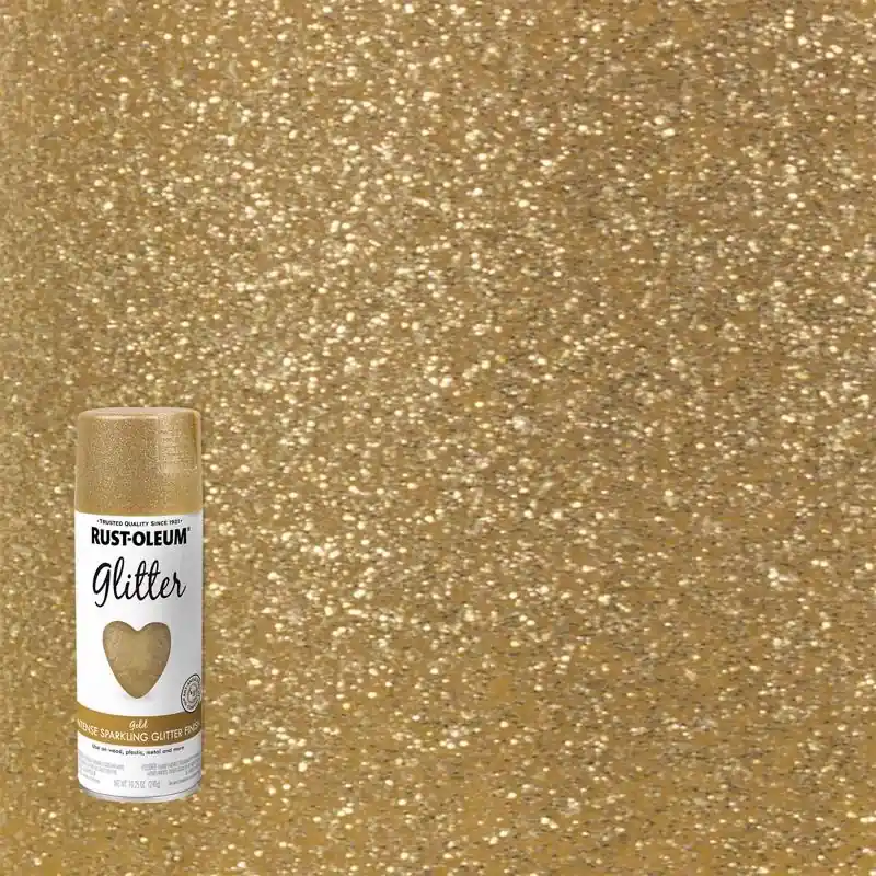 Specialty Glitter Spray Paint, Gold, 10.25-oz.