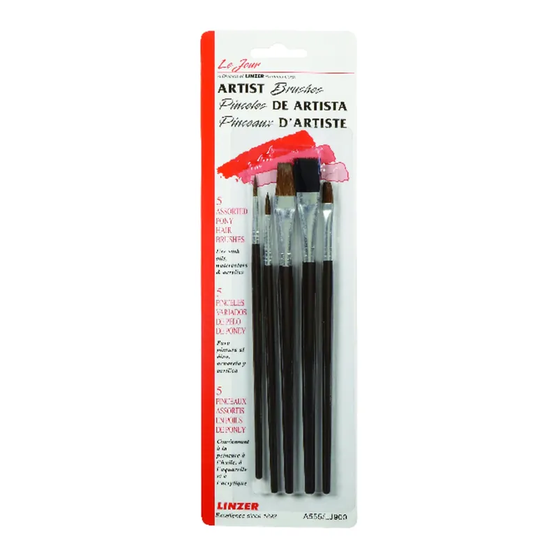 Le Jour 5-pc. Camel Hair & Bristle Artist Brush Set