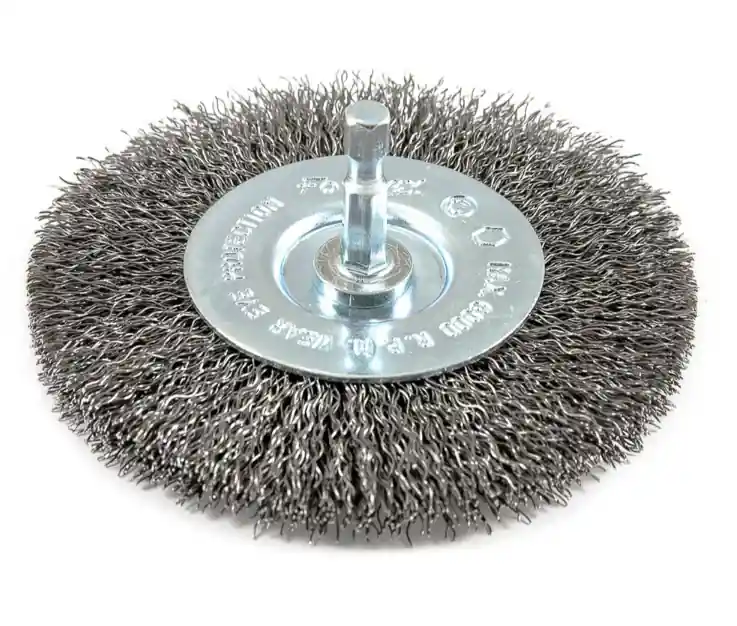 Crimped Wire Wheel, 4 X .25 X .012-in.